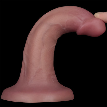 Dual Density Power Cock - 6 Inch  -  16 cm USB Rechargeable Vibrating Dong