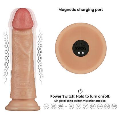 7 Inch Power Basics -  18 cm USB Rechargeable Vibrating Dong