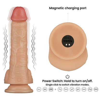 8 Inch Power Basics -  20 cm USB Rechargeable Vibrating Dong