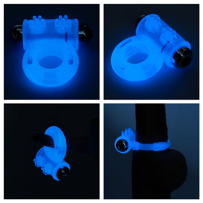 Lumino Play Vibrating Penis Ring - Glow in the Dark  Vibrating Cock Ring