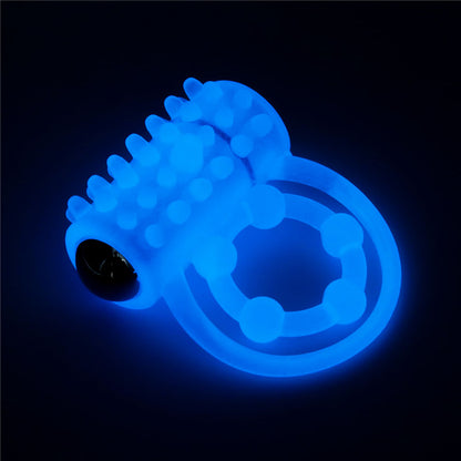 Lumino Play Vibrating Penis & Balls Ring - Glow in the Dark  Vibrating Cock Ring