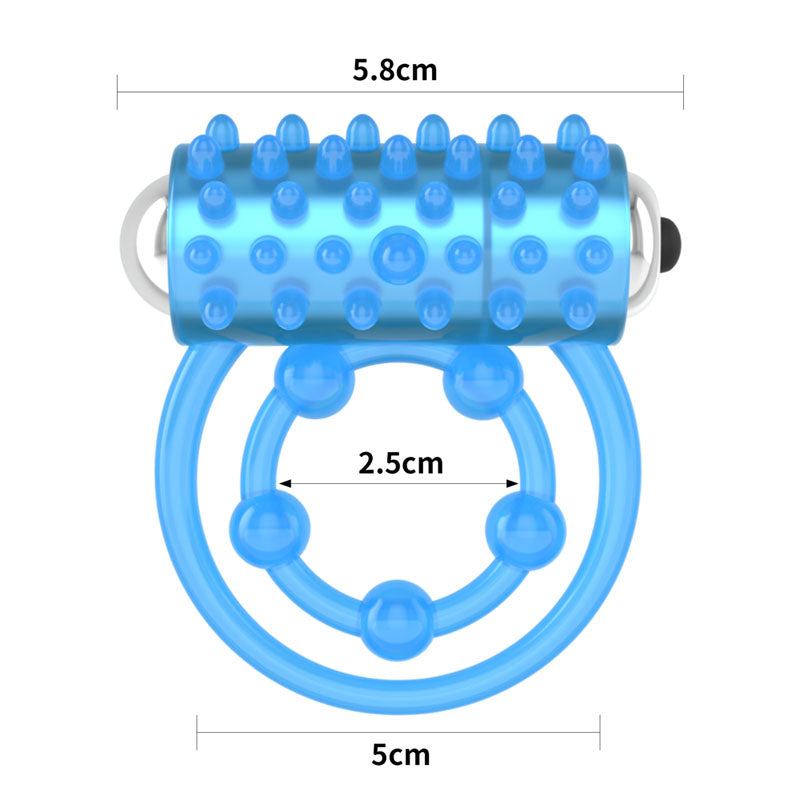 Lumino Play Vibrating Penis & Balls Ring - Glow in the Dark  Vibrating Cock Ring