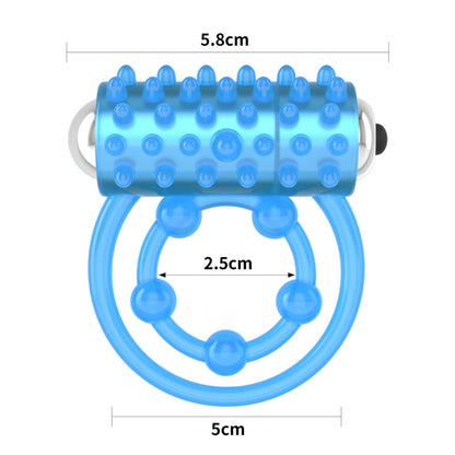 Lumino Play Vibrating Penis & Balls Ring - Glow in the Dark  Vibrating Cock Ring