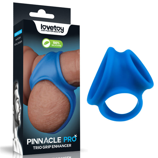 Pinnacle Pro Trio Grip Enhancer -  Cock & Balls Ring