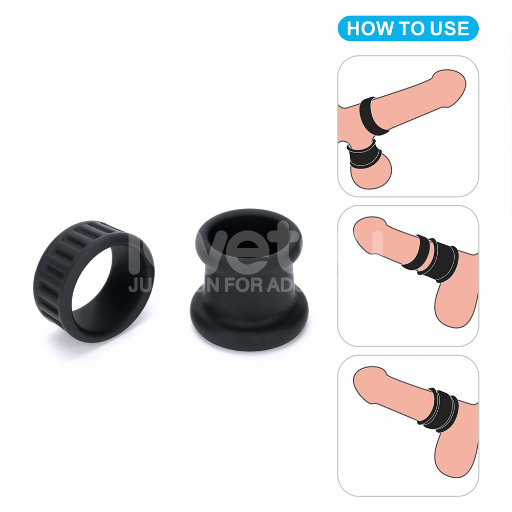 Pinnacle Pro Twin Grip Enhancer -  Cock & Balls Ring