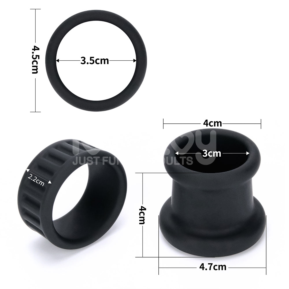 Pinnacle Pro Twin Grip Enhancer -  Cock & Balls Ring