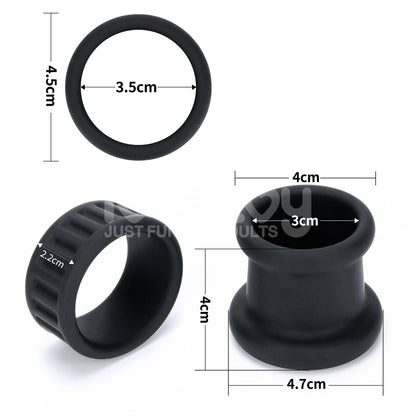 Pinnacle Pro Twin Grip Enhancer -  Cock & Balls Ring