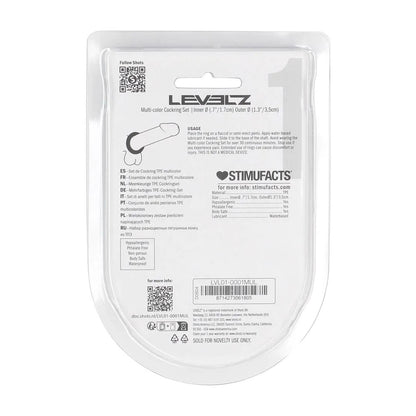 LEVELZ Multicolour Cock Ring Set - 4 Pack -  Cock Rings - 4 Pack