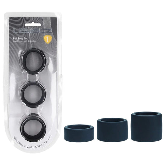 LEVELZ Liquid Silicone Ball Strap Set of 3 -  -  Ball Stretchers - Set of 3 Sizes