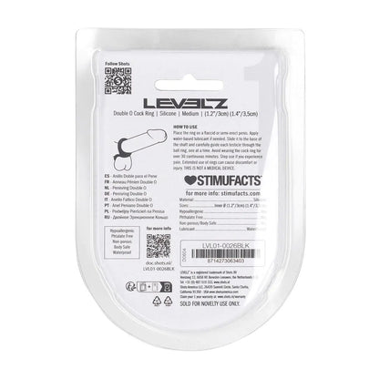 LEVELZ Double O Silicone Cock Ring - M -  -  Cock & Balls Rings