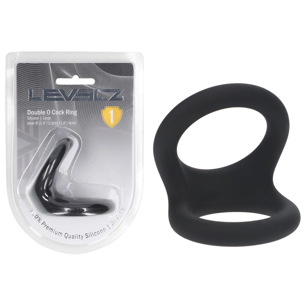 LEVELZ Double O Silicone Cock Ring - L -  -  Cock & Balls Rings