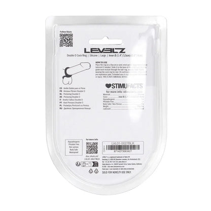 LEVELZ Double O Silicone Cock Ring - L -  -  Cock & Balls Rings
