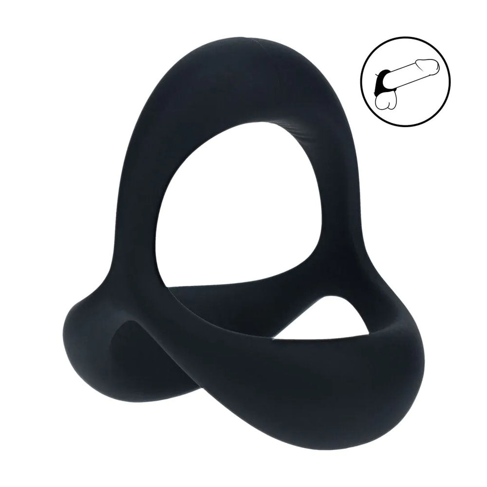 LEVELZ Tri O Ergo Silicone Cock Ring -  -  Cock & Balls Rings