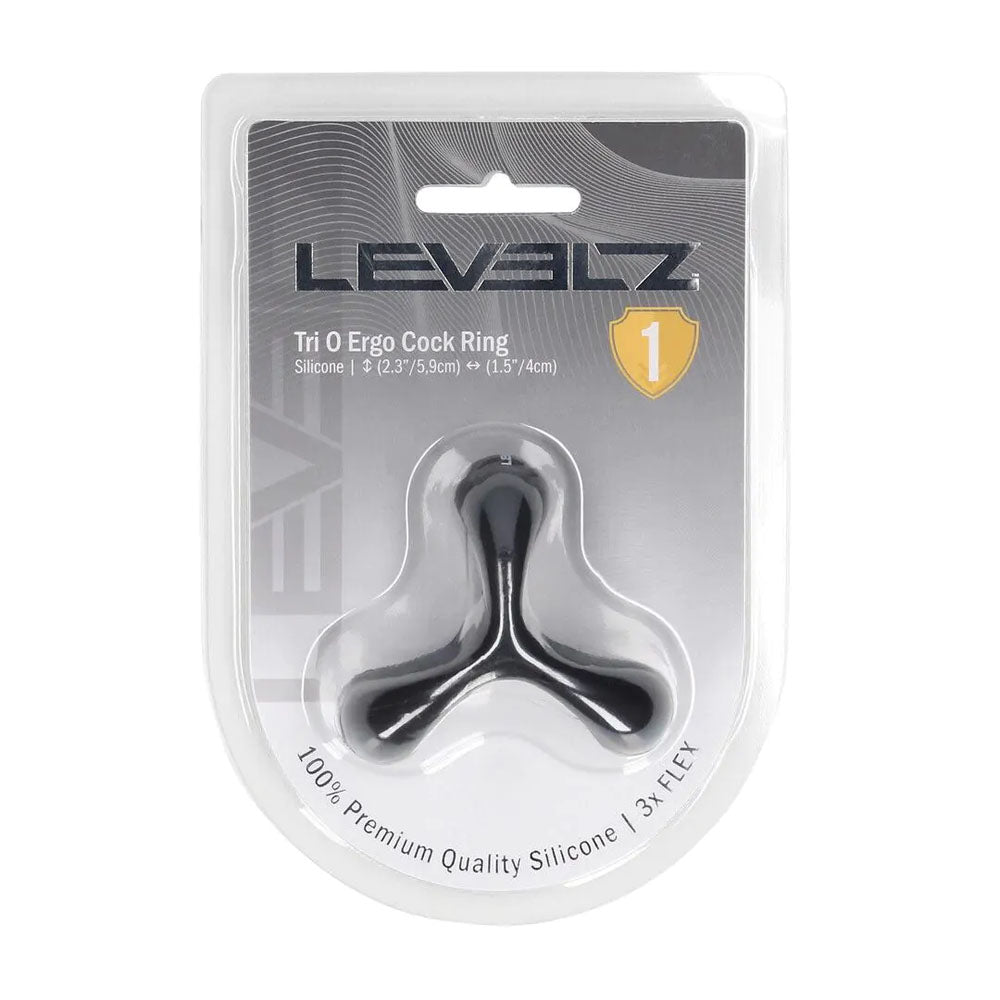LEVELZ Tri O Ergo Silicone Cock Ring -  -  Cock & Balls Rings