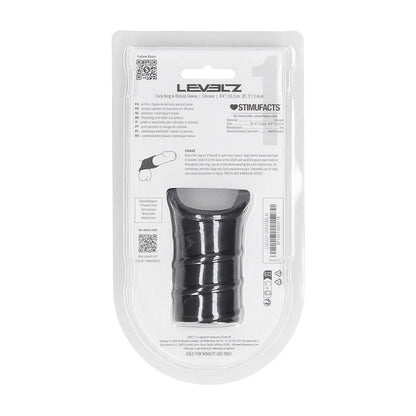 LEVELZ Silicone Cock Ring & Ribbed Sleeve -  Cock Ring with Sleeve