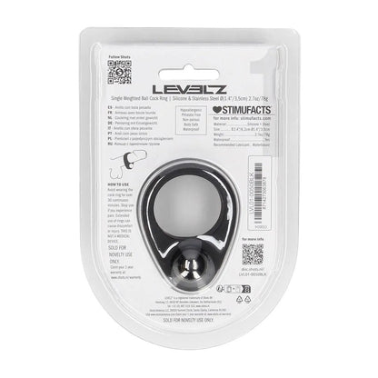 LEVELZ Single Weighted Ball Cock Ring -  -  Weighted Cock Ring