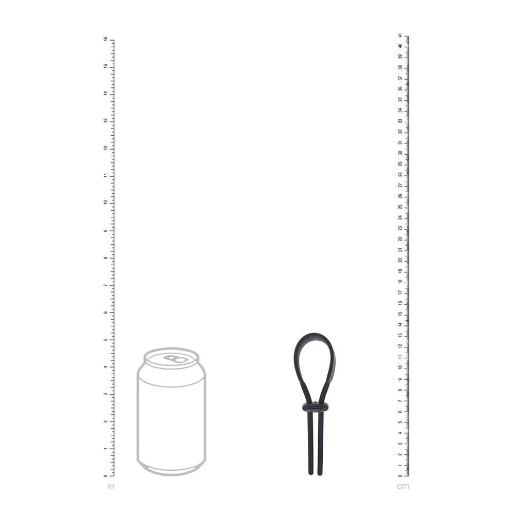 LEVELZ Wide Adjustable Silicone Lasso Cock Ring -  Adjustable Cock Ring