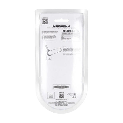 LEVELZ Wide Adjustable Silicone Lasso Cock Ring -  Adjustable Cock Ring