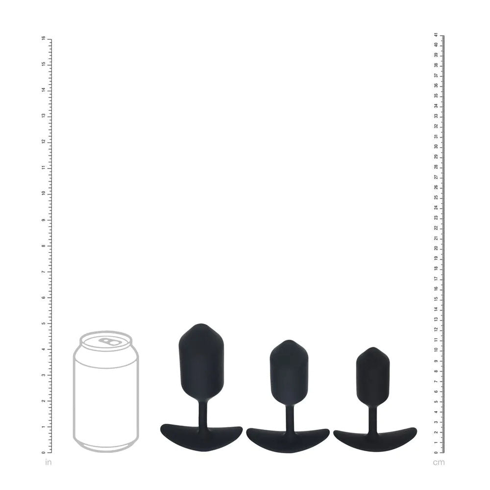 LEVELZ Silicone Weighted Anal Plug Training Set -  Weighted Butt Plugs - Set of 3 Sizes