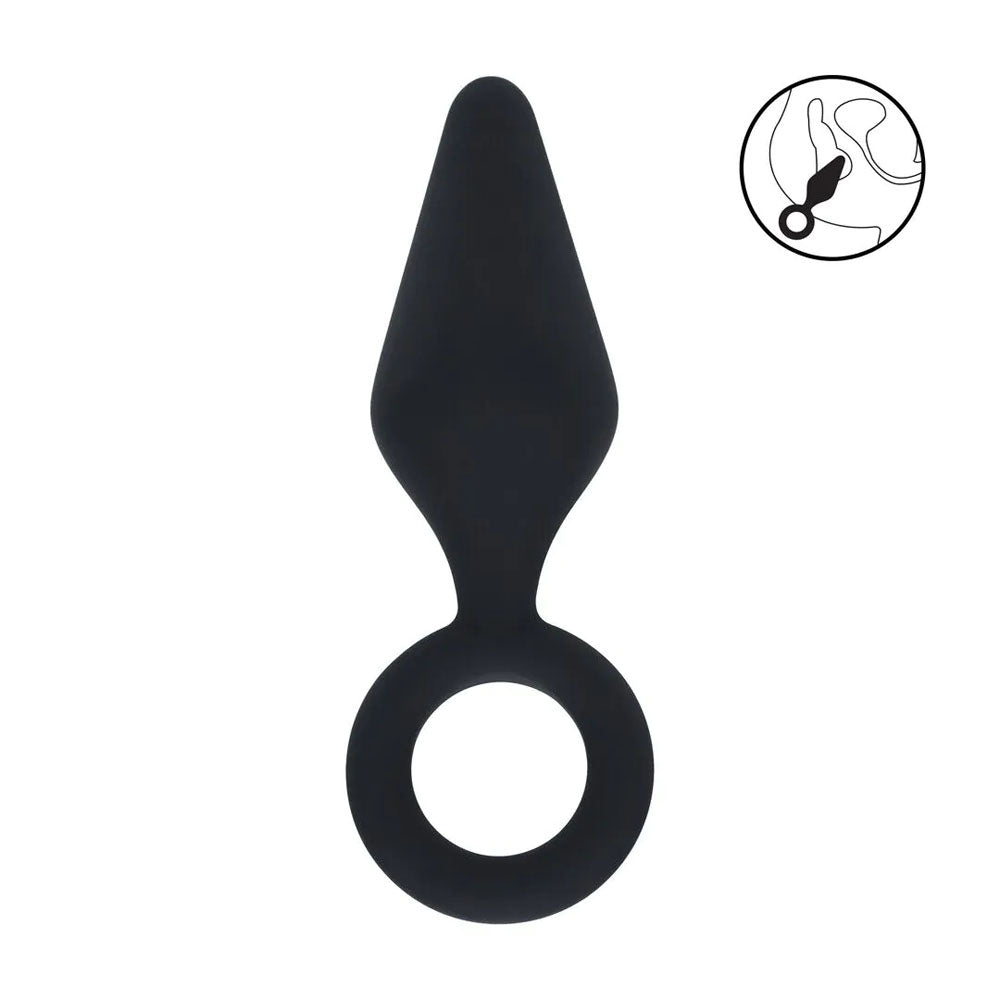 LEVELZ Silicone Anal Plug with Loop - Small -  -  Small Butt Plug
