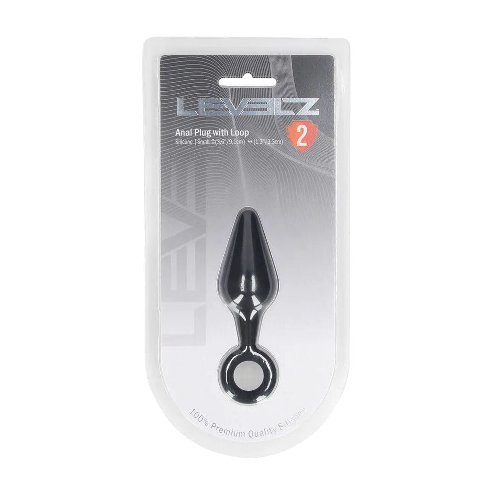 LEVELZ Silicone Anal Plug with Loop - Small -  -  Small Butt Plug