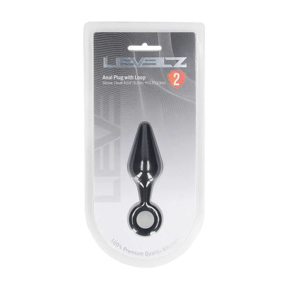 LEVELZ Silicone Anal Plug with Loop - Small -  -  Small Butt Plug