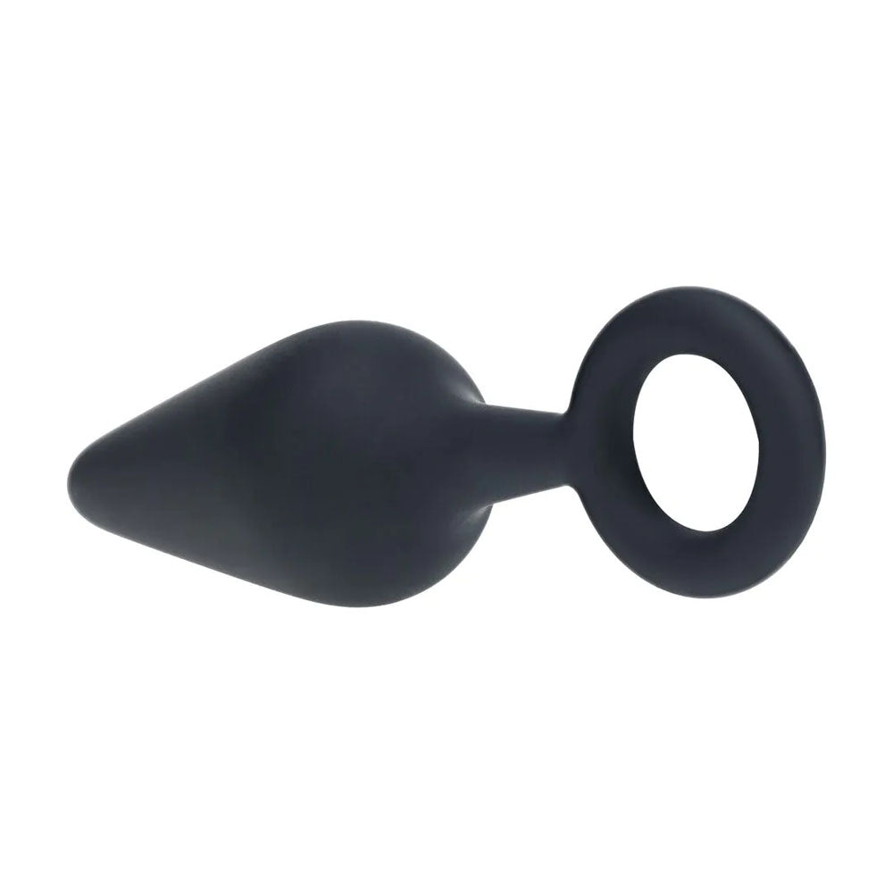 LEVELZ Silicone Anal Plug with Loop - Medium -  -  Medium Butt Plug