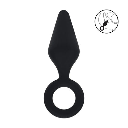 LEVELZ Silicone Anal Plug with Loop - Large -  Large Butt Plug