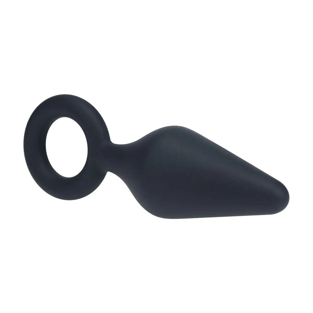 LEVELZ Silicone Anal Plug with Loop - Large -  Large Butt Plug