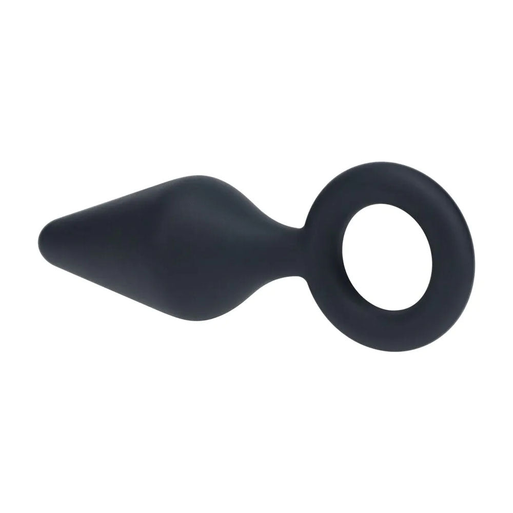 LEVELZ Silicone Anal Plug with Loop - Large -  Large Butt Plug