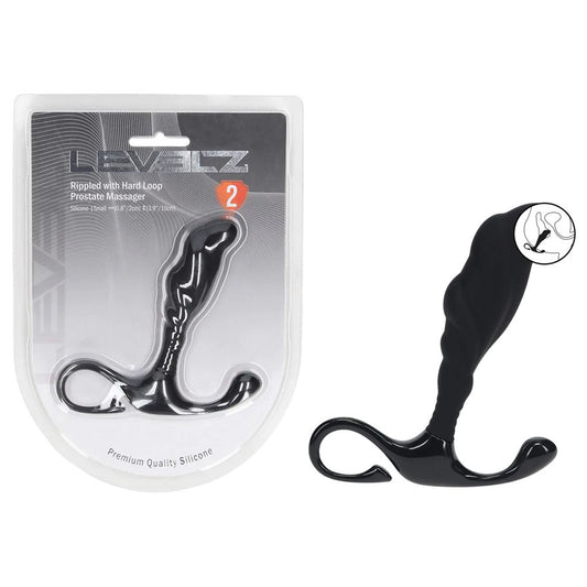 LEVELZ Rippled with Hard Loop Prostate Massager - Small -  Small Prostate Massager