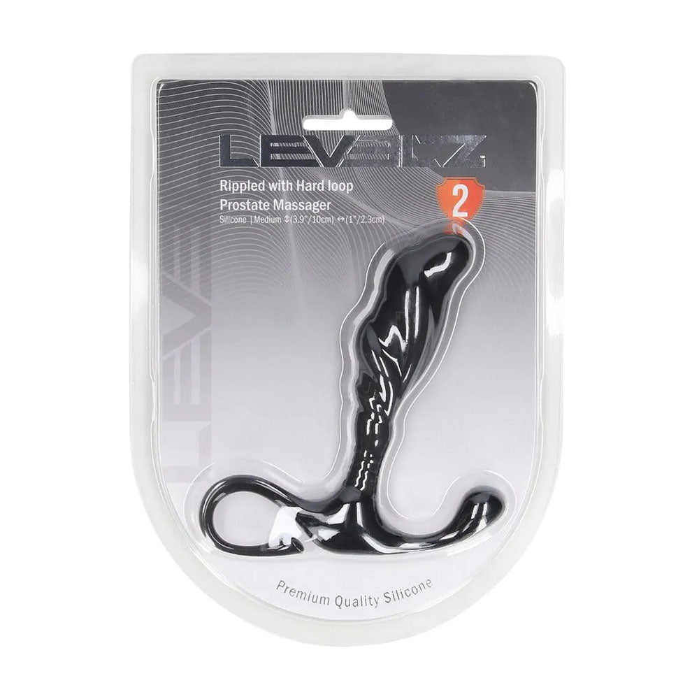 LEVELZ Rippled with Hard Loop Prostate Massager - Medium -  Medium Prostate Massager