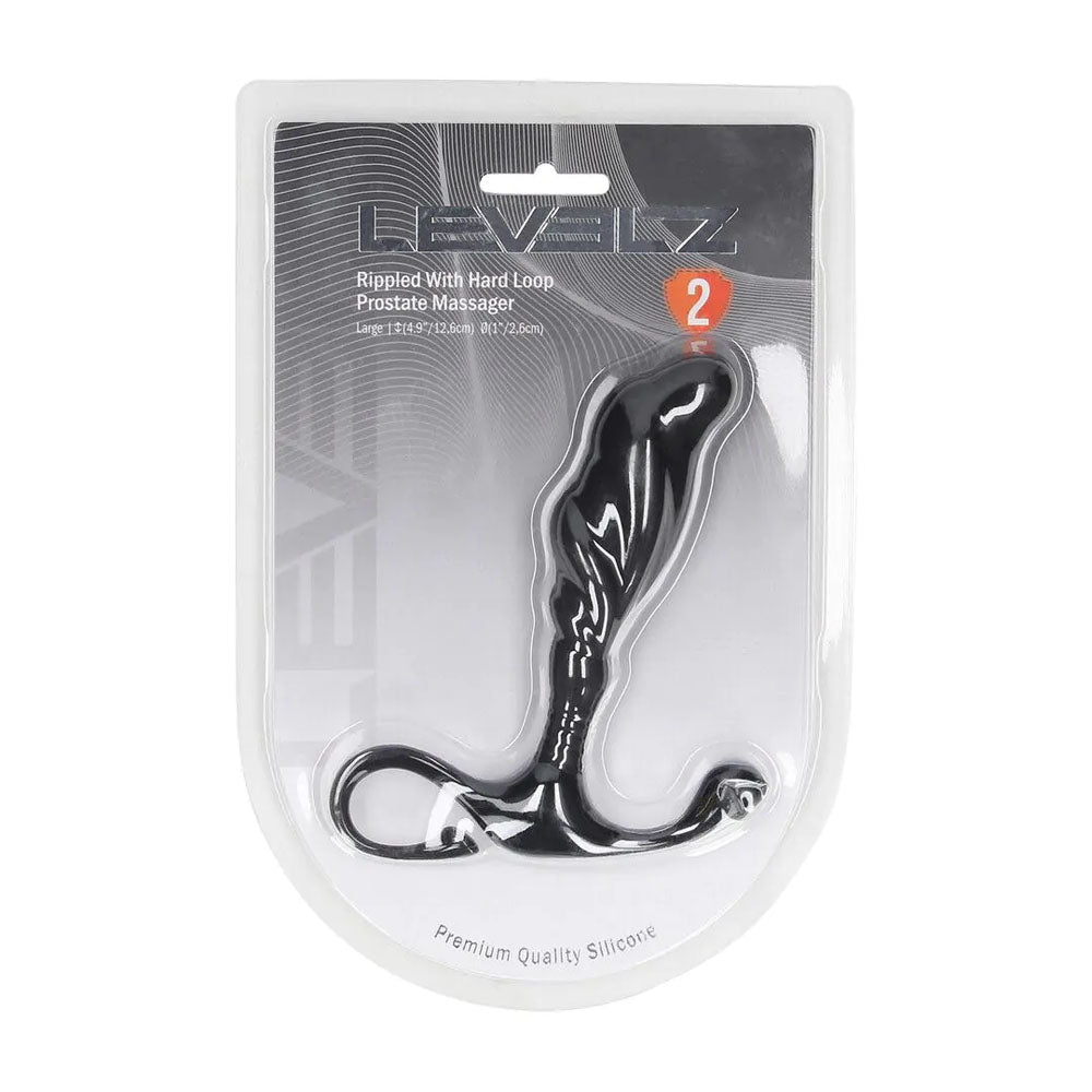 LEVELZ Rippled with Hard Loop Prostate Massager - Large -  Large Prostate Massager