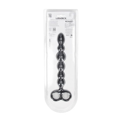 LEVELZ Beaded Silicone Anal Probe with Double Loop -  24.5 cm Anal Beads