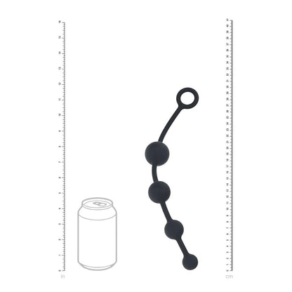 LEVELZ Curved Silicone Anal Beads -  -  29.5 cm Anal Beads