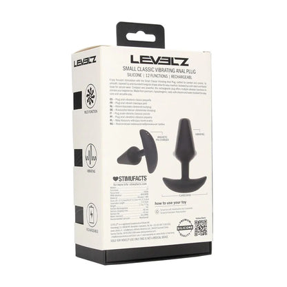 LEVELZ Classic Vibrating Silicone Anal Plug - Small -  Small USB Rechargeable Butt Plug