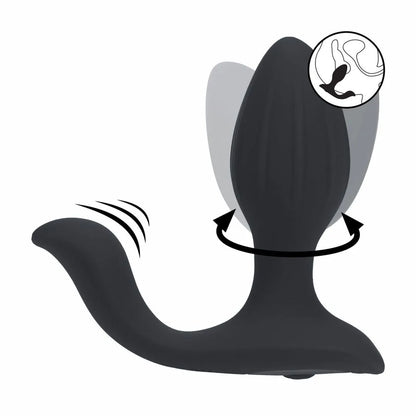 LEVELZ Vibrating & Rotating Anal Plug with Ball Stimulator -  10.7 cm USB Rechargeable Vibrating Butt Plug