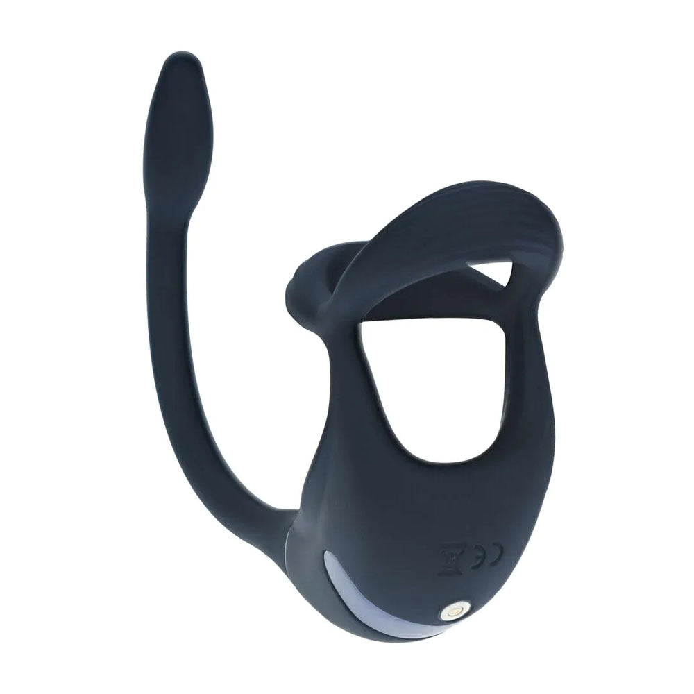 LEVELZ Remote Controlled Vibrating TriO Cock Ring with Prostate Stimulator -  USB Rechargeable Vibrating Cock Ring with Anal Plug