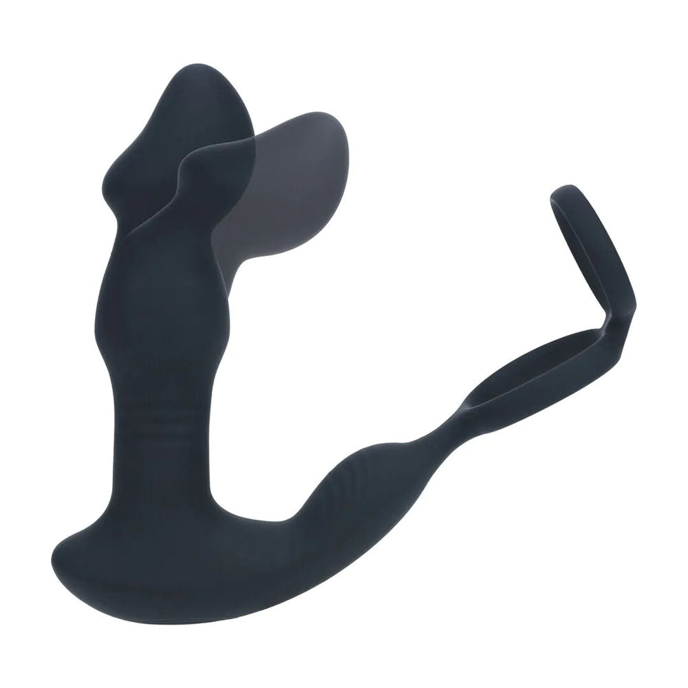 LEVELZ Remote Controlled Prostate Stimulator with Cock Ring -  USB Rechargeable Vibrating Thrusting Prostate Massager with Cock Ring