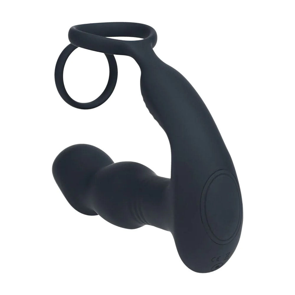 LEVELZ Remote Controlled Prostate Stimulator with Cock Ring -  USB Rechargeable Vibrating Thrusting Prostate Massager with Cock Ring