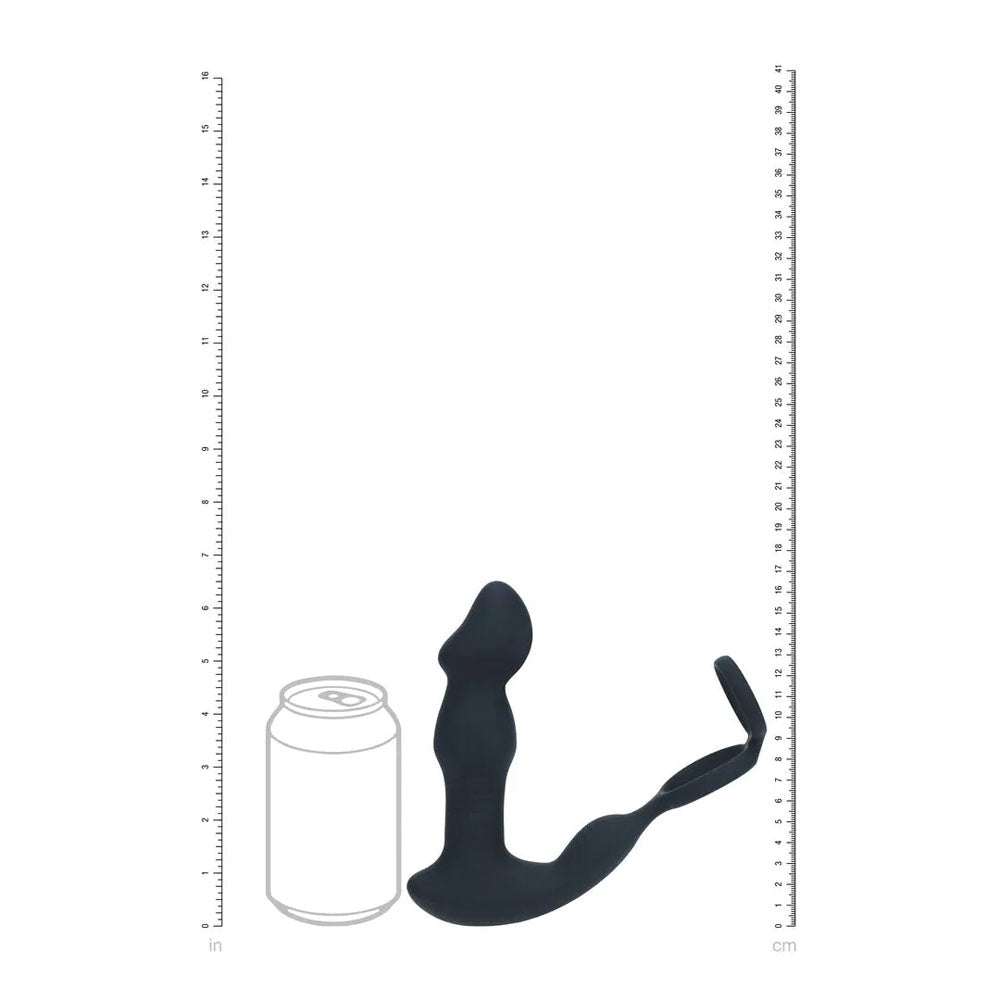 LEVELZ Remote Controlled Prostate Stimulator with Cock Ring -  USB Rechargeable Vibrating Thrusting Prostate Massager with Cock Ring