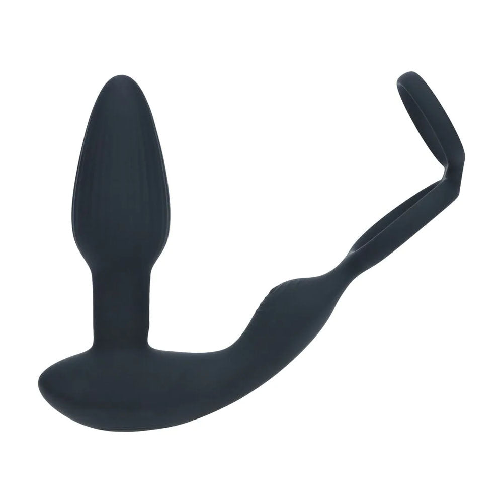 LEVELZ Dual Vibrating Prostate Stimulator with Cock Ring -  USB Rechargeable Vibrating Butt Plug with Cock Ring