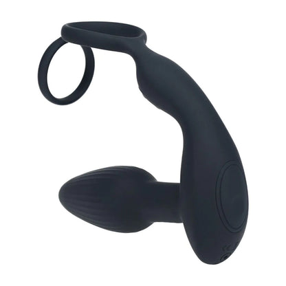 LEVELZ Dual Vibrating Prostate Stimulator with Cock Ring -  USB Rechargeable Vibrating Butt Plug with Cock Ring