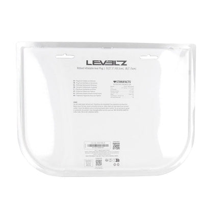 LEVELZ Ribbed Inflatable Anal Plug -  Inflatable Butt Plug