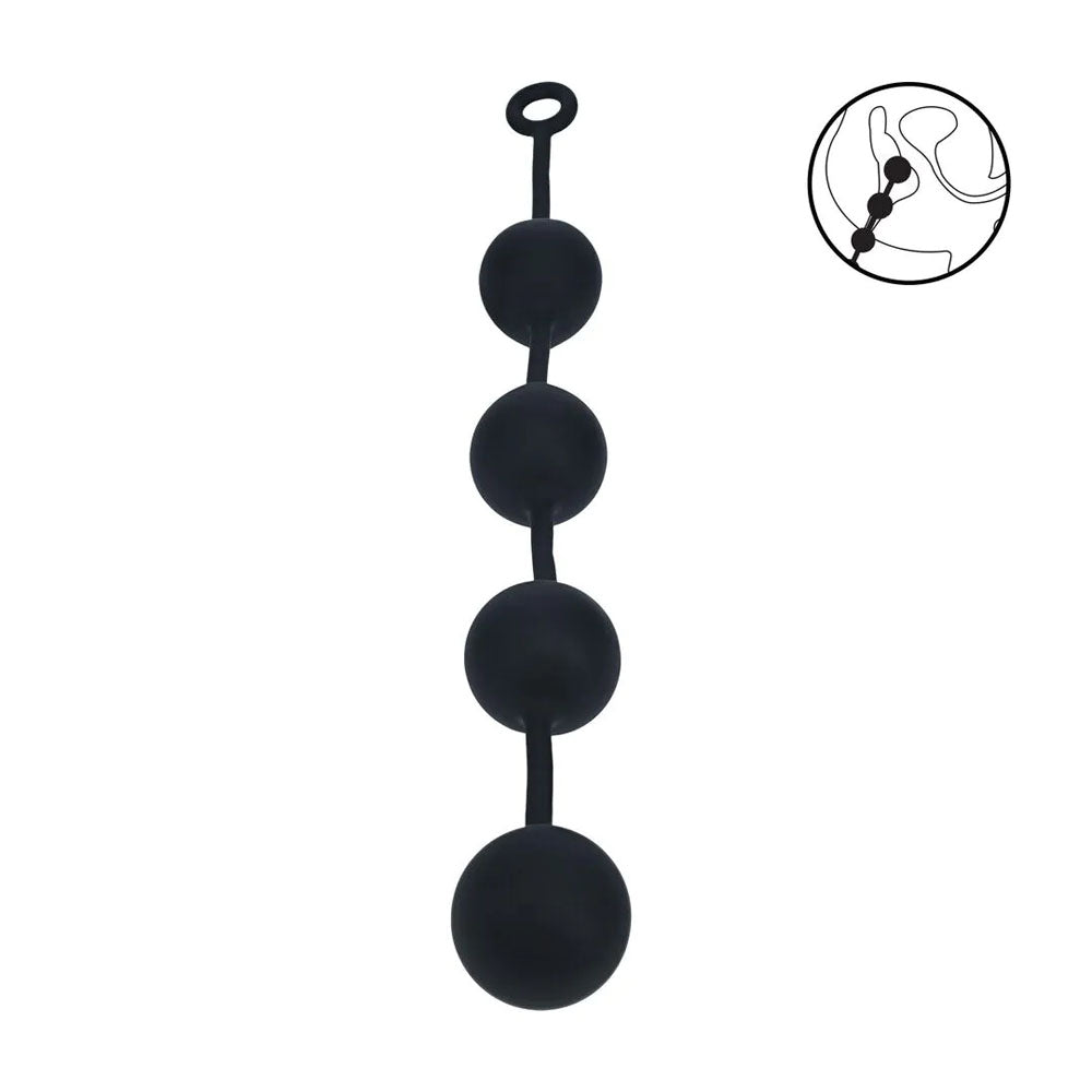 LEVELZ Round Anal Balls - XXL - 60mm -  52.5 cm XXL Anal Beads