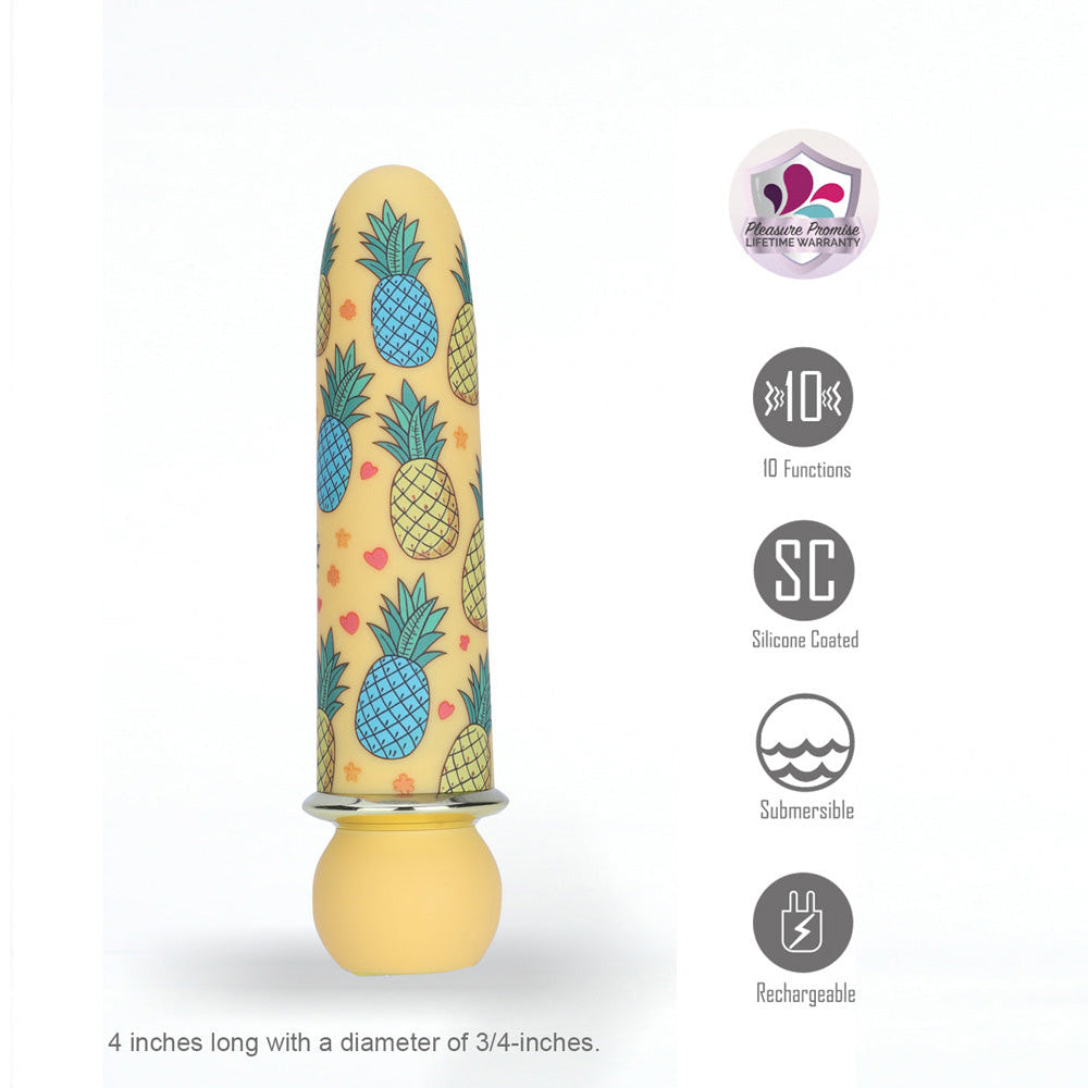 Maia KONA - Pineapple  10 cm USB Rechargeable Powerful Bullet