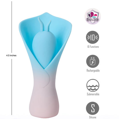 Maia MINA -  - /Pink USB Rechargeable Fluttering Flower Stimulator