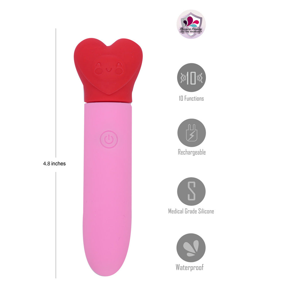 Maia SWEETEE - /Red 11.1 cm USB Rechargeable Bullet