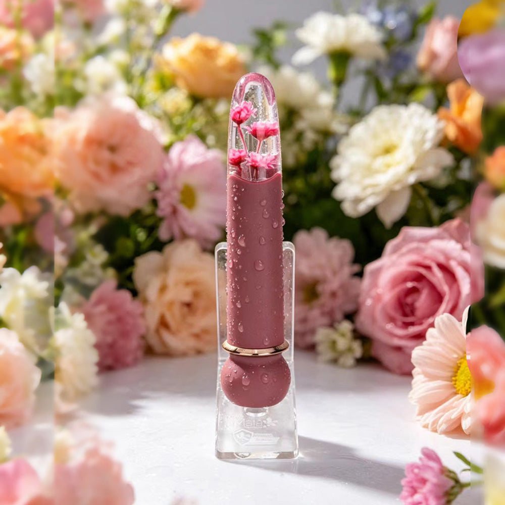 Maia FLORA - Burgundy - Burgundy 12.7 cm USB Rechargeable Powerful Bullet