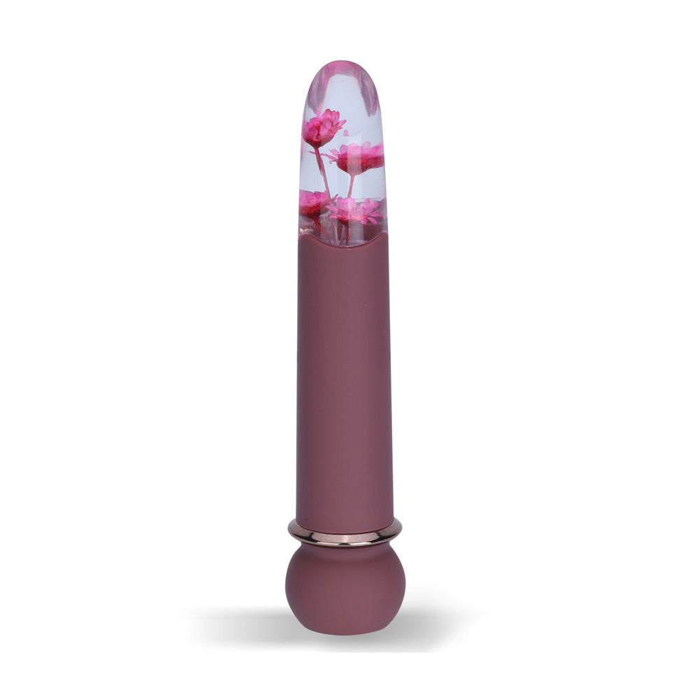 Maia FLORA - Burgundy - Burgundy 12.7 cm USB Rechargeable Powerful Bullet
